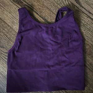 High neck long sports bra